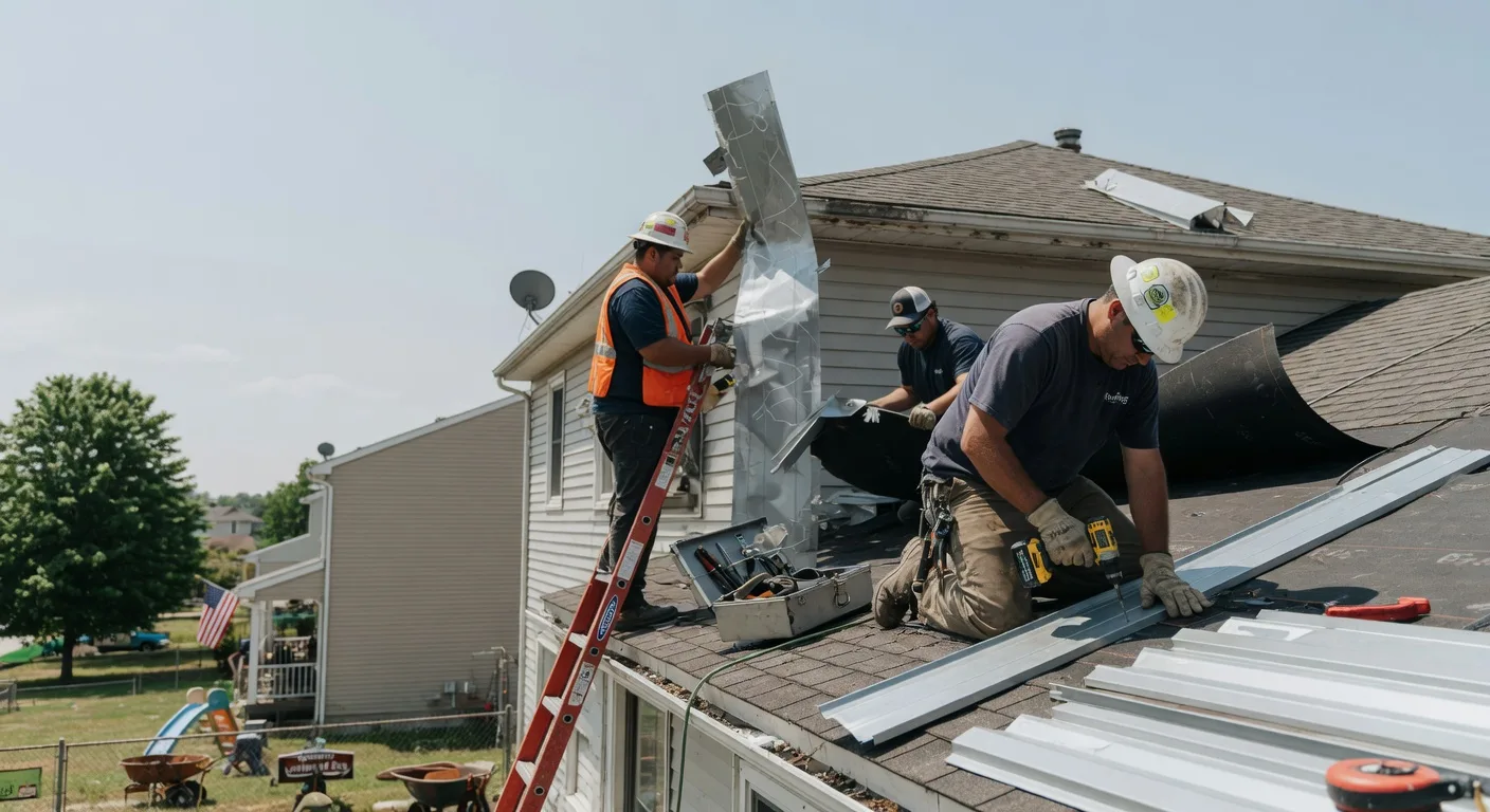 Storm Damage Metal Roof Repair in Sharps Chapel, TN